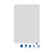 Tableau blanc ESSENCE Legamaster - sans cadre - émaillé - l. 1000 x H 1500 mm - avec bords arrondis