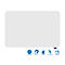 Tableau blanc ESSENCE Legamaster - sans cadre - émaillé - l. 900 x H 600 mm - avec bords arrondis