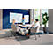 Tableau blanc Franken Infinity, sans cadre, extensible à volonté, magnétique, L 900 x H 600 mm, acier laqué, blanc, matériel de montage inclus