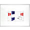 Tableau blanc Franken PRO, émaillé, montage mural en format vertical &amp; horizontal, acier laqué blanc &amp; cadre en aluminium, magnétique, bac de rangement, 1000 x 1500 mm