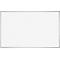Tableau blanc Franken PRO, émaillé, montage mural en format vertical &amp; horizontal, acier laqué blanc &amp; cadre en aluminium, magnétique, bac de rangement, 450 x 600 mm