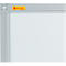 Tableau blanc Franken X-tra!Line, montage mural en format vertical &amp; horizontal, acier laqué blanc &amp; cadre en aluminium, magnétique, bac de rangement, L 1200 x H 1200 mm