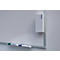 Tableau blanc Franken X-tra!Line, montage mural en format vertical &amp; horizontal, acier laqué blanc &amp; cadre en aluminium, magnétique, bac de rangement, L 1200 x H 1200 mm