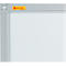 Tableau blanc Franken X-tra!Line, montage mural en format vertical &amp; horizontal, acier laqué blanc &amp; cadre en aluminium, magnétique, bac de rangement, L 1500 x H 1200 mm