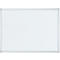 Tableau blanc Franken X-tra!Line, montage mural en format vertical &amp; horizontal, acier laqué blanc &amp; cadre en aluminium, magnétique, bac de rangement, L 1500 x H 1200 mm
