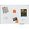 Tableau blanc Franken X-tra!Line, montage mural en format vertical &amp; horizontal, acier laqué blanc &amp; cadre en aluminium, magnétique, bac de rangement, L 900 x H 600 mm