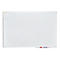 Tableau blanc Franken X-tra!Line, montage mural en format vertical &amp; horizontal, acier laqué blanc &amp; cadre en aluminium, magnétique, bac de rangement, L 900 x H 600 mm