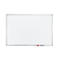 Tableau blanc Franken X-tra ! Line, montage mural en format vertical &amp; horizontal, émaillé blanc, antimicrobien, cadre en aluminium, magnétique, bac de rangement, L 900 x H 600 mm, SC3802