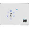 Tableau blanc Legamaster UNITE, magnétique, support pour marqueurs, L 1200 x P 12,6 x H 900 mm, acier laqué, blanc