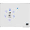 Tableau blanc Legamaster UNITE, magnétique, support pour marqueurs, L 1500 x P 12,6 x H 1200 mm, acier laqué, blanc