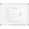 Tableau blanc MaulStandard - cadre alu - émaillé - l. 600 x H 450 mm - avec auget