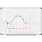 Tableau blanc MaulStandard - cadre alu - laqué - l. 450 x H 300 mm - avec auget