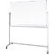 Tableau blanc mobile MAULstandard - utilisable des 2 côtés - émaillé - tableau pivotant - L 2000 x H 1000 mm - particulièrement résistant aux rayures