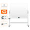 Tableau blanc mobile Move & Meet - utilisable des 2 côtés - laqué - pivotant - L 1500 x H 1200 mm