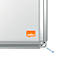 Tableau blanc Nobo Premium Plus, magnétique, avec bac de rangement, L 1500 x H 1000 mm, émaillé, blanc, marqueur pour tableau inclus