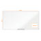 Tableau blanc Prestige nobo - cadre alu - surface émaillée - l. 1800 x H 900 mm - avec auget