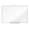 Tableau blanc Prestige nobo - cadre alu - surface émaillée - l. 900 x H 600 mm - avec auget