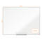 Tableau blanc Prestige nobo - cadre alu - surface Nano Clean - l. 1200 x H 900 mm - avec auget