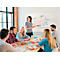 Tableau blanc Prestige nobo - cadre alu - surface Nano Clean - l. 1500 x H 1000 mm - avec auget