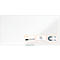 Tableau blanc Prestige nobo - cadre alu - surface Nano Clean - l. 2400 x H 1200 mm - avec auget