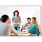 Tableau blanc Prestige nobo - cadre alu - surface Nano Clean - l. 2400 x H 1200 mm - avec auget