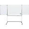 Tableau blanc triptyque MAULpro, 2 volets rabattables, mobile, 1500 x 1000 mm