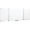 Tableau blanc triptyque MAULpro - cadre alu - surface plastifiée - l. 1500 x H 1000 mm - 2 volets rabattables