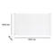 Tableau blanc rectangulaire avec un cadre argenté. Dimensions : 1500 mm x 1000 mm x 10 mm. Les mesures sont indiquées sur l'image.