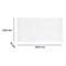 Panneau blanc rectangulaire avec dimensions : 2000 mm x 1200 mm x 10 mm.