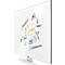Tableau blanc Widescreen nobo - cadre alu - émaillé - l. 1220 x H 690 mm - avec auget