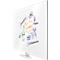 Tableau blanc Widescreen nobo - cadre alu - émaillé - l. 1550 x H 870 mm - avec auget