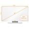 Tableau blanc Widescreen nobo - cadre alu - émaillé - l. 890 x H 500 mm - avec auget