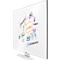 Tableau blanc Widescreen nobo - cadre alu - surface Nano Clean - l. 1220 x H 690 mm - avec auget