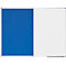 Tableau combiné Legamaster UNITE, tableau d'affichage &amp; tableau blanc, L 1200 x P 12,6 x H 900 mm, support pour marqueurs, acier laqué &amp; feutre, blanc &amp; bleu