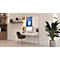 Tableau combiné Legamaster UNITE, tableau d'affichage &amp; tableau blanc, L 1200 x P 12,6 x H 900 mm, support pour marqueurs, acier laqué &amp; feutre, blanc &amp; bleu