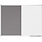 Tableau combiné Legamaster UNITE, tableau d'affichage &amp; tableau blanc, L 1200 x P 12,6 x H 900 mm, support pour marqueurs, acier laqué &amp; feutre, blanc &amp; gris
