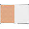 Tableau combiné Legamaster UNITE, tableau d'affichage &amp; tableau blanc, L 900 x P 12,6 x H 600 mm, acier laqué &amp; liège naturel, blanc &amp; marron