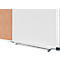 Tableau combiné Legamaster UNITE, tableau d'affichage &amp; tableau blanc, L 900 x P 12,6 x H 600 mm, acier laqué &amp; liège naturel, blanc &amp; marron