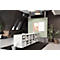 Tableau combiné Legamaster UNITE, tableau d'affichage &amp; tableau blanc, L 900 x P 12,6 x H 600 mm, acier laqué &amp; liège naturel, blanc &amp; marron