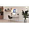 Tableau combiné Legamaster UNITE, tableau d'affichage &amp; tableau blanc, L 900 x P 12,6 x H 600 mm, support pour marqueurs, acier laqué &amp; feutre, blanc &amp; bleu