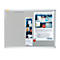 Tableau d'affichage Franken Pin'n'Mag X-tra!Line, textile + grille métallique, cadre aluminium, 600 x 450 mm, PM3612