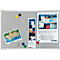 Tableau d'affichage Franken Pin'n'Mag X-tra!Line, textile + grille métallique, cadre aluminium, 900 x 600 mm, PM3602