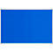 Tableau d'affichage Franken PRO, feutre, montage mural en format portrait &amp; paysage, cadre en aluminium, bleu, 1800 x 1200 mm