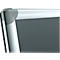 Tableau d'affichage Franken PRO, feutre, montage mural en format portrait &amp; paysage, cadre en aluminium, gris, 1800 x 1200 mm