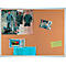 Tableau d'affichage Franken PRO, liège, montage mural en format portrait &amp; paysage, cadre aluminium, 1500 x 1000 mm, KT8409