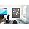 Tableau d'animation Legamaster ECONOMY, feutre - pliable, gris