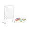 Tableau d'animation MAULsolid, tôle d'acier plastifiée, L 1200 x H 1500 mm + jeu de cartes d'animation avec 360 cartes et 200 épingles 