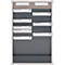 Tableau d’organisation à cartes série 9219 Eichner, idéal pour format A4, 2 colonnes, H 750 x l. 490 mm