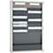 Tableau d’organisation à cartes série 9219 Eichner, idéal pour format A4, 2 colonnes, H 750 x l. 490 mm