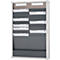 Tableau d’organisation à cartes série 9219 Eichner, idéal pour format A4, 2 colonnes, H 750 x l. 490 mm